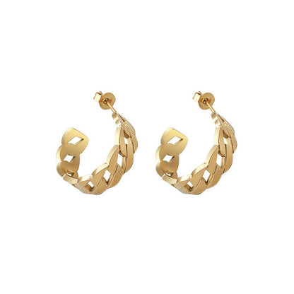 Titanium Earrings Female Ins Jewelry Earrings-Jewearrings