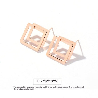 Titanium Earrings Feminine-Jewearrings