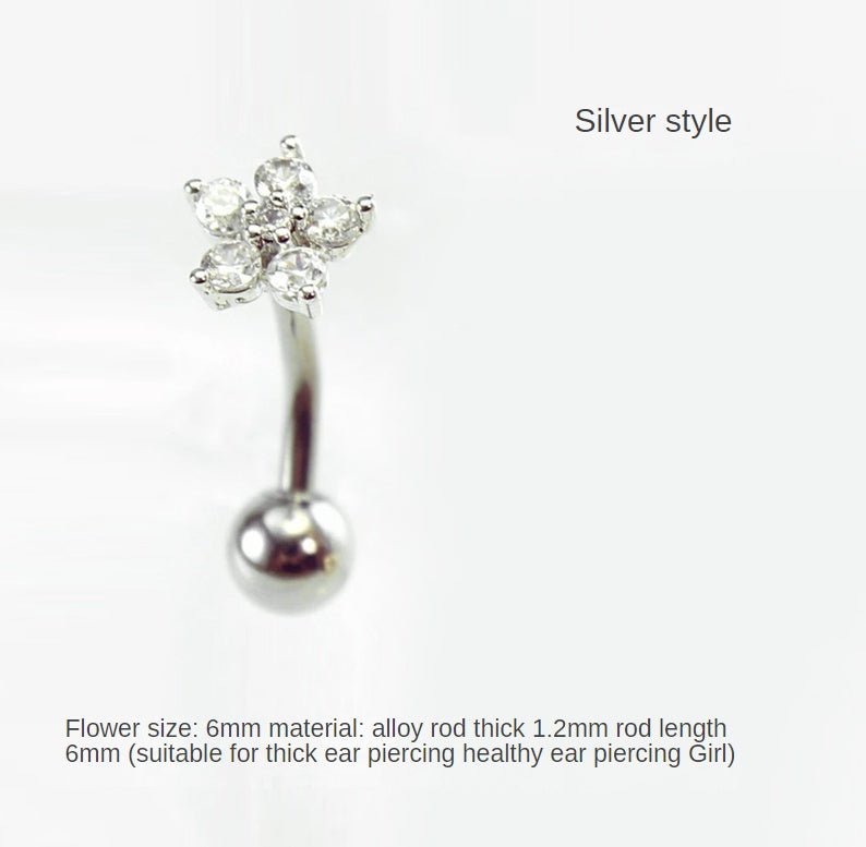 Titanium Earrings Flower Ins Earrings-Jewearrings