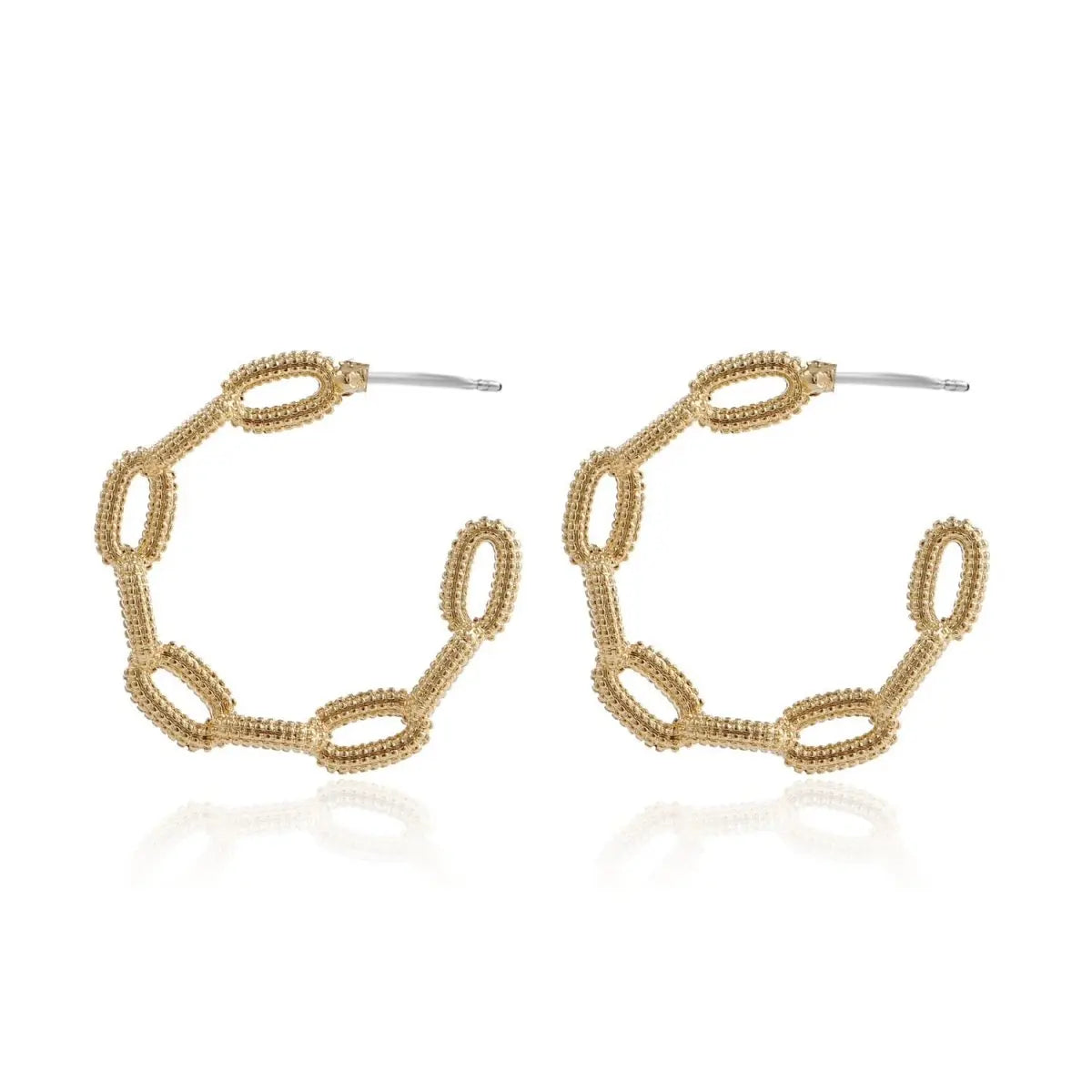 Titanium Earrings Geometric Alloy-Jewearrings