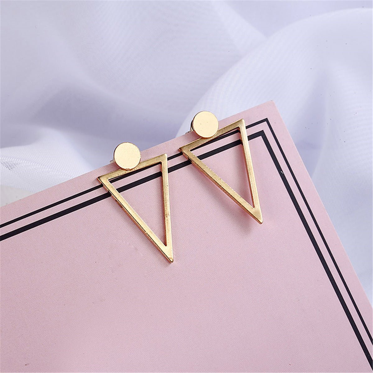 Titanium Earrings Geometric Long Earrings-Jewearrings