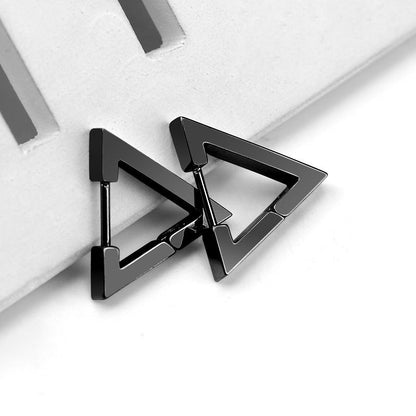 Titanium Earrings Geometric Stud Earrings-Jewearrings