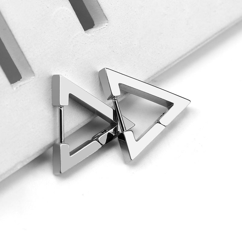 Titanium Earrings Geometric Stud Earrings-Jewearrings