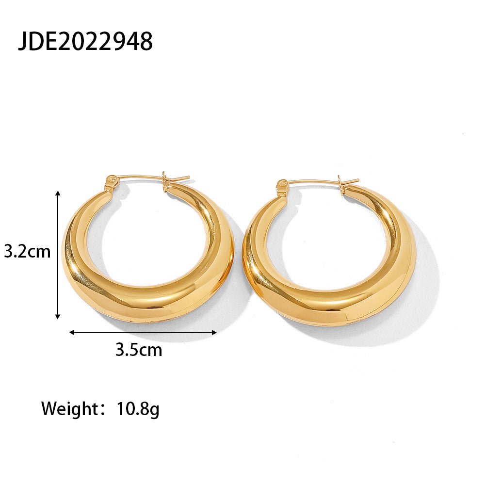 Titanium Earrings - High-class Hollow-Jewearrings