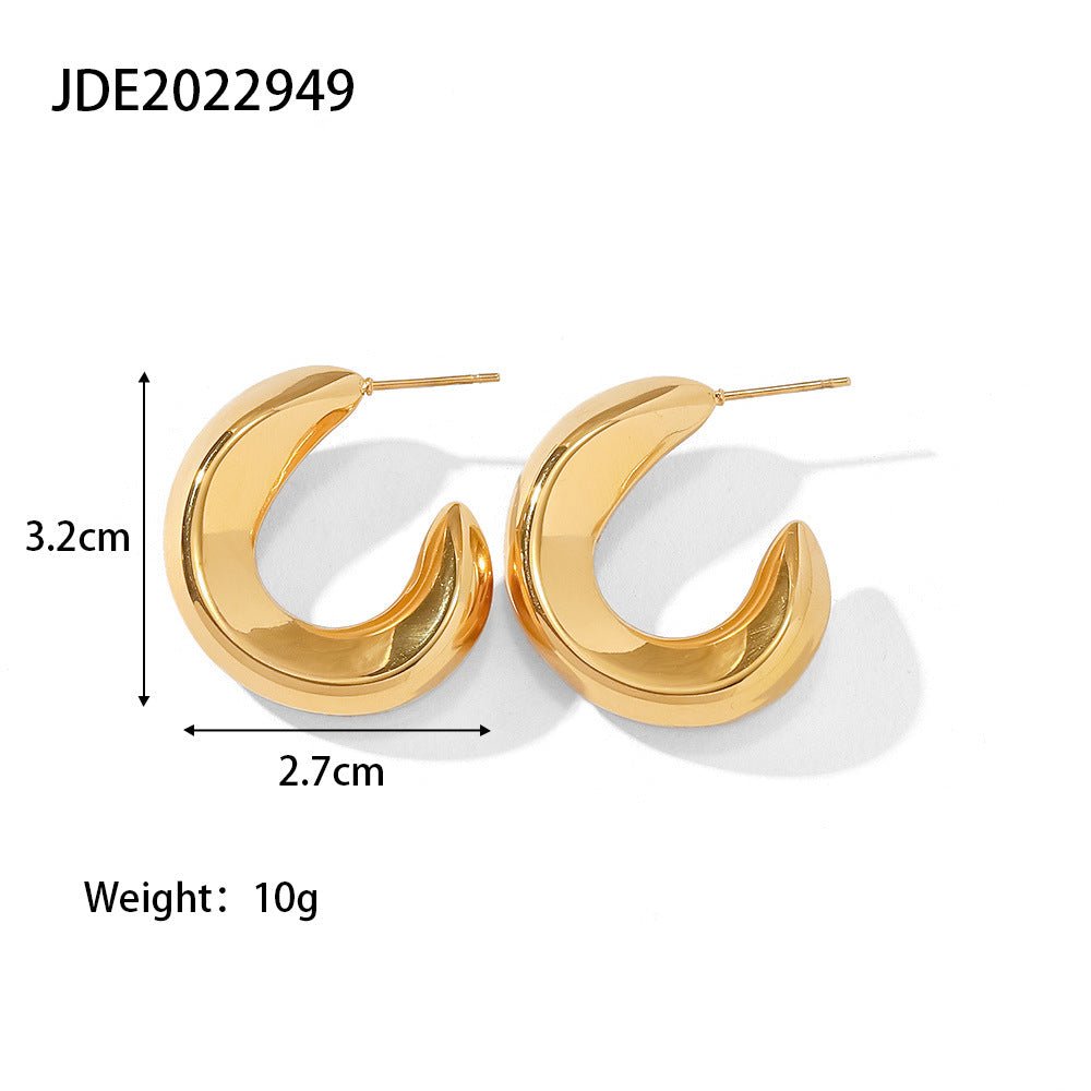 Titanium Earrings - High-class Hollow-Jewearrings