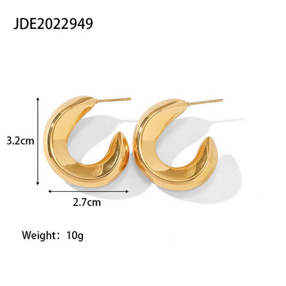 Titanium Earrings - High-class Hollow-Jewearrings