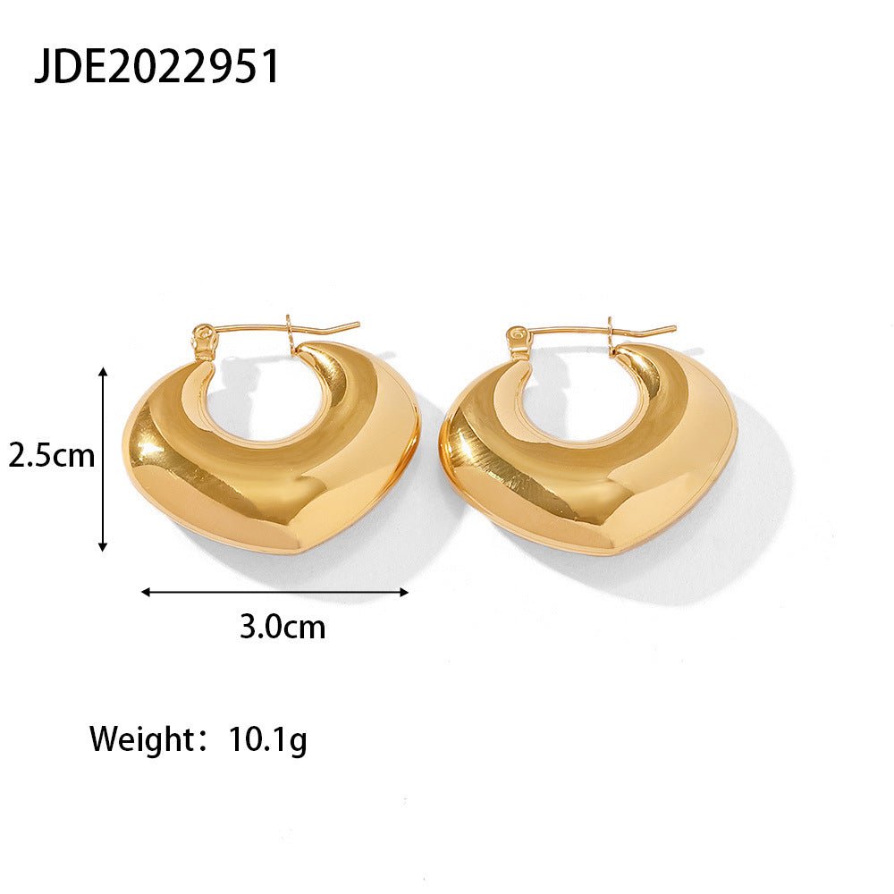 Titanium Earrings - High-class Hollow-Jewearrings