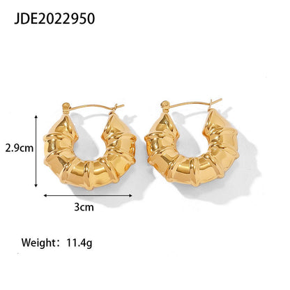 Titanium Earrings - High-class Hollow-Jewearrings