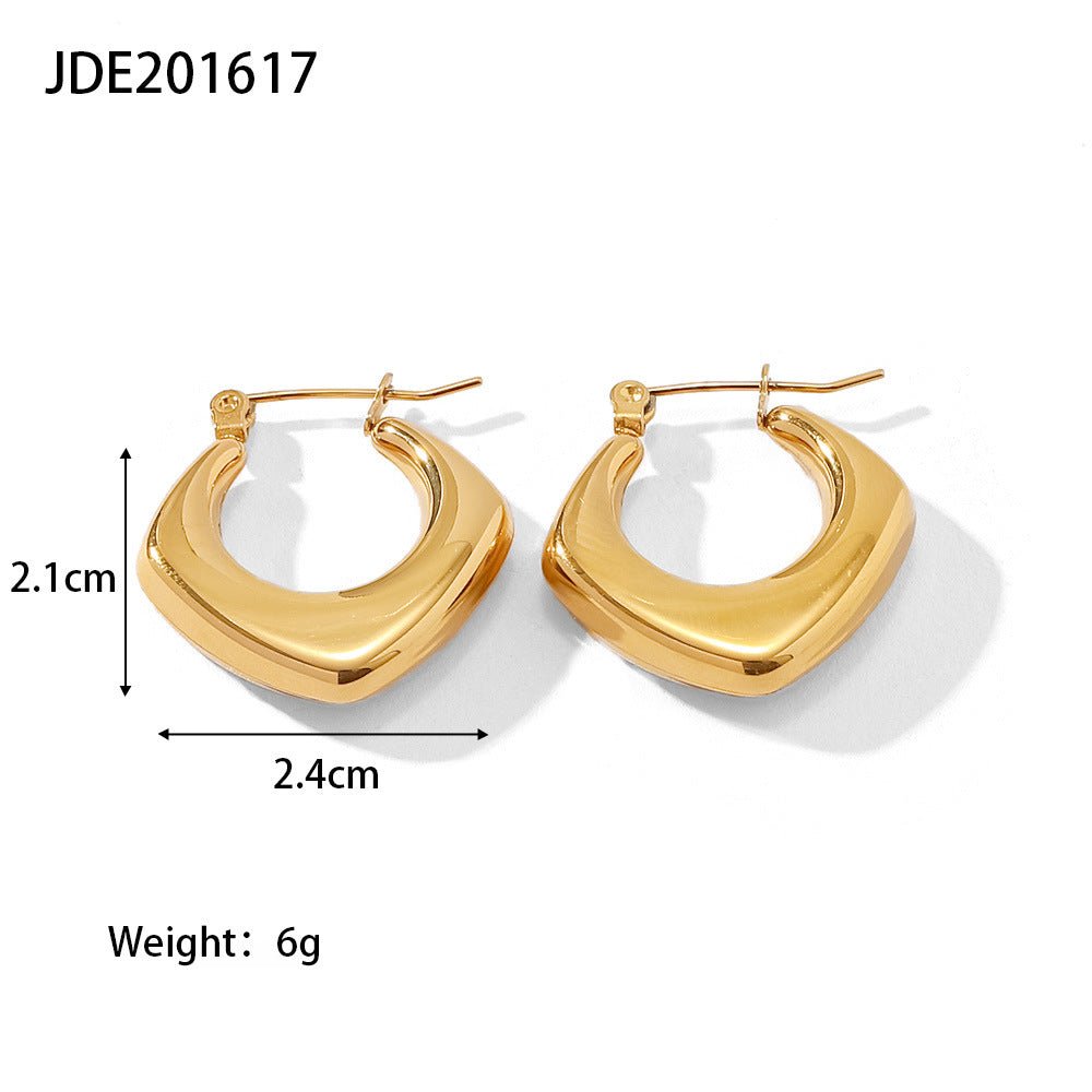 Titanium Earrings - High-class Hollow-Jewearrings