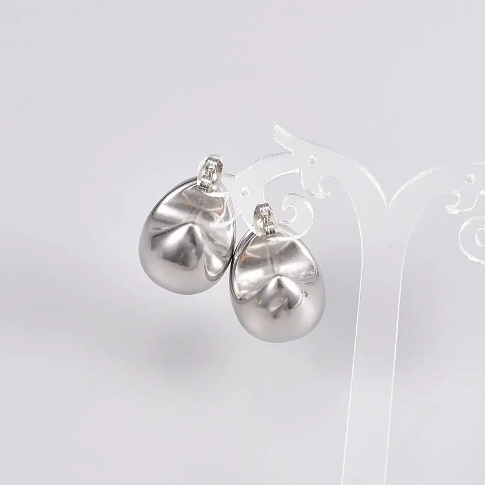 Titanium Earrings Hollow Round-Jewearrings