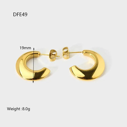 Titanium Earrings Ins Internet Celebrity-Jewearrings