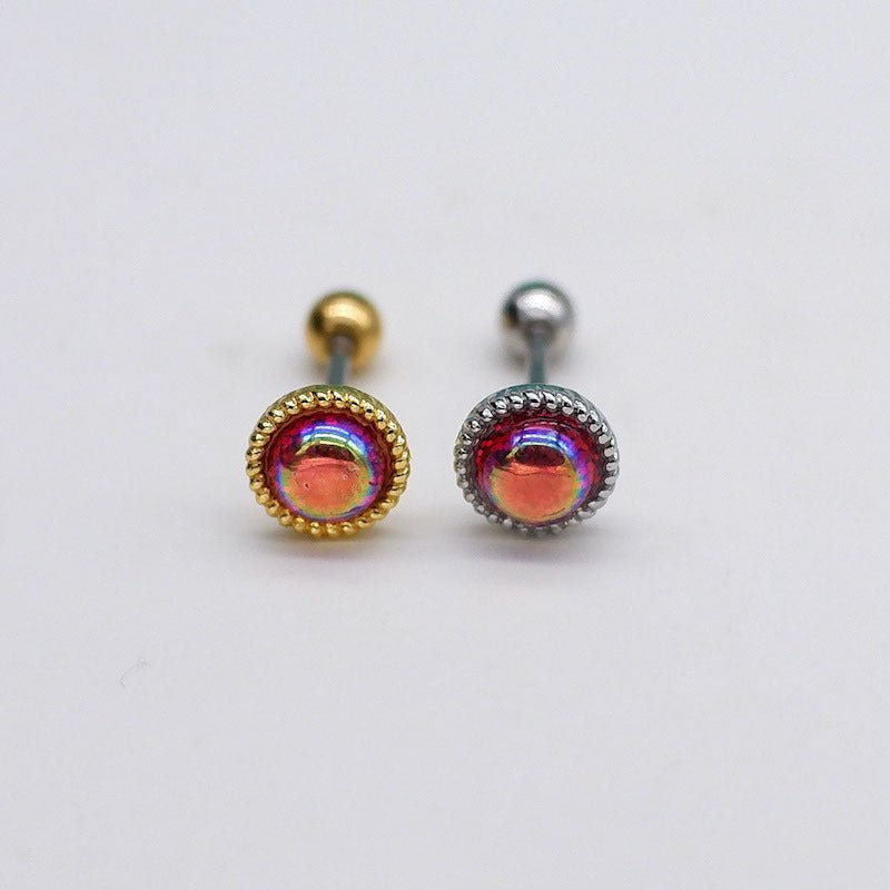 Titanium Earrings Love Studs-Jewearrings