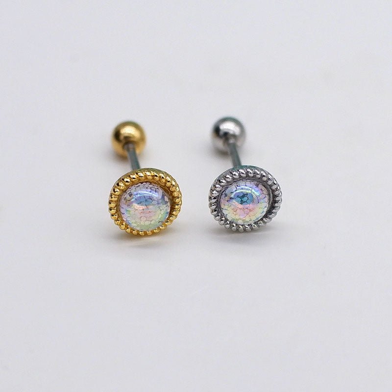 Titanium Earrings Love Studs-Jewearrings