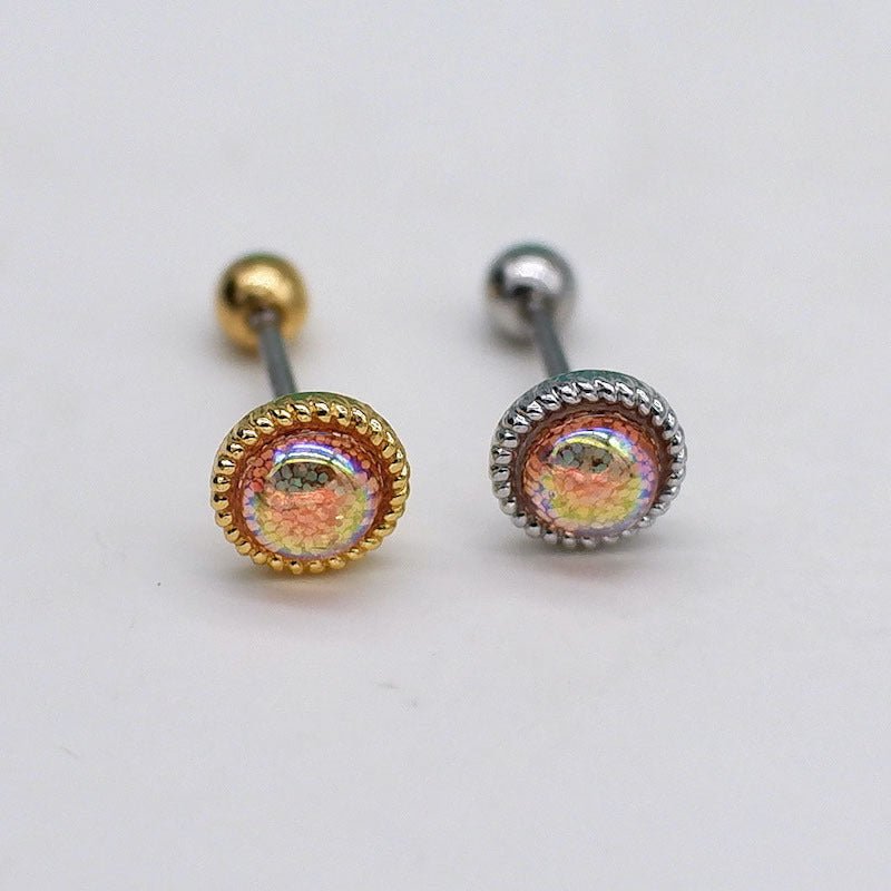 Titanium Earrings Love Studs-Jewearrings