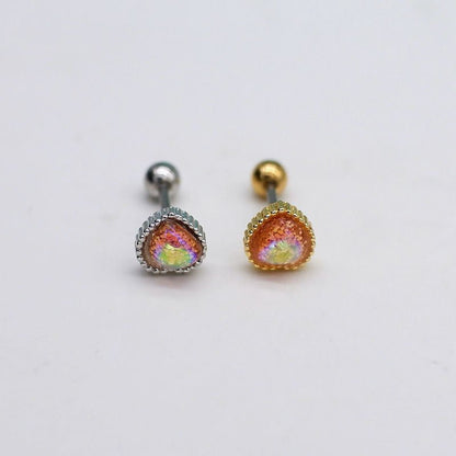 Titanium Earrings Love Studs-Jewearrings