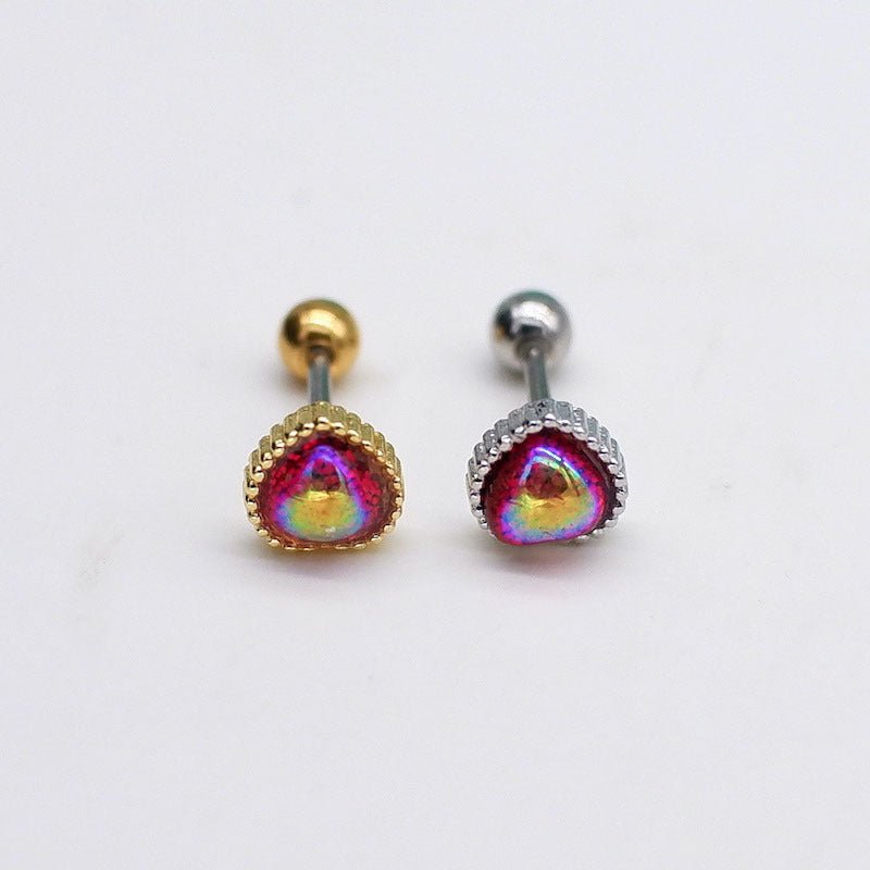 Titanium Earrings Love Studs-Jewearrings