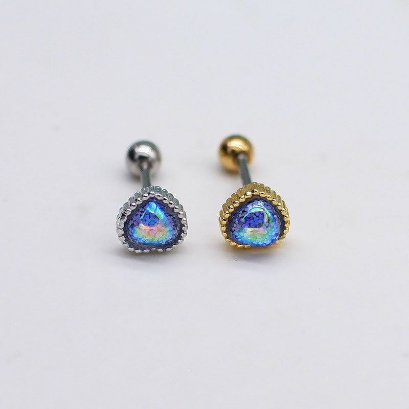 Titanium Earrings Love Studs-Jewearrings