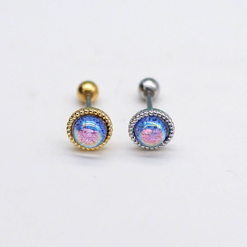 Titanium Earrings Love Studs-Jewearrings