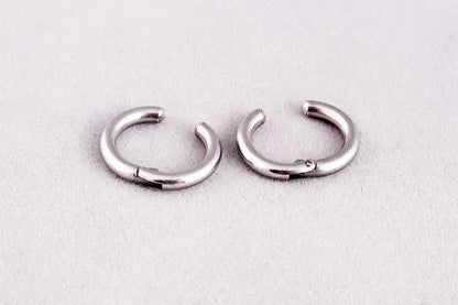 Titanium Earrings Male Non Pierced-Jewearrings