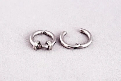 Titanium Earrings Male Non Pierced-Jewearrings