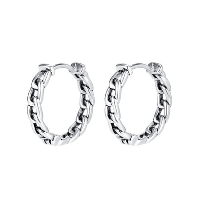 Titanium Earrings - Men's Chain Earrings-Jewearrings