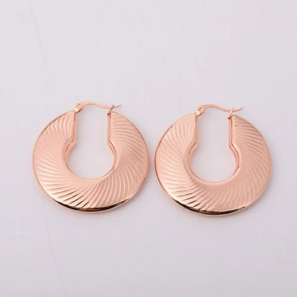 Titanium Earrings Mirror Geometry Hollow-Jewearrings