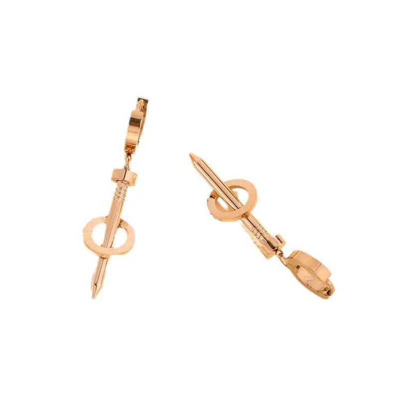 Titanium Earrings New Nail Light Luxury-Jewearrings