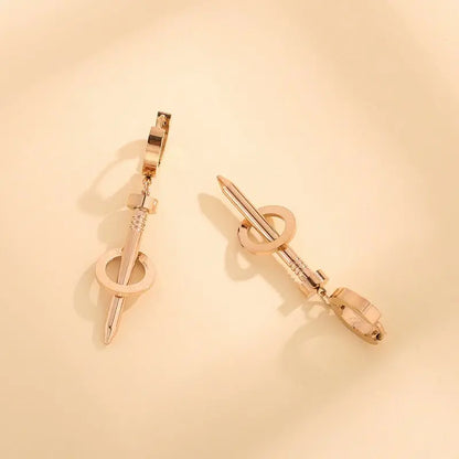 Titanium Earrings New Nail Light Luxury-Jewearrings