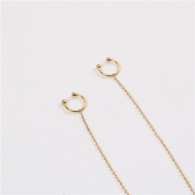 Titanium Earrings One Piece-Jewearrings