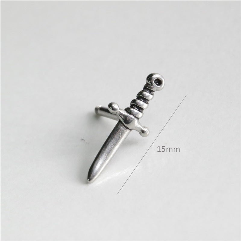 Titanium Earrings Personality Dagger Earrings-Jewearrings