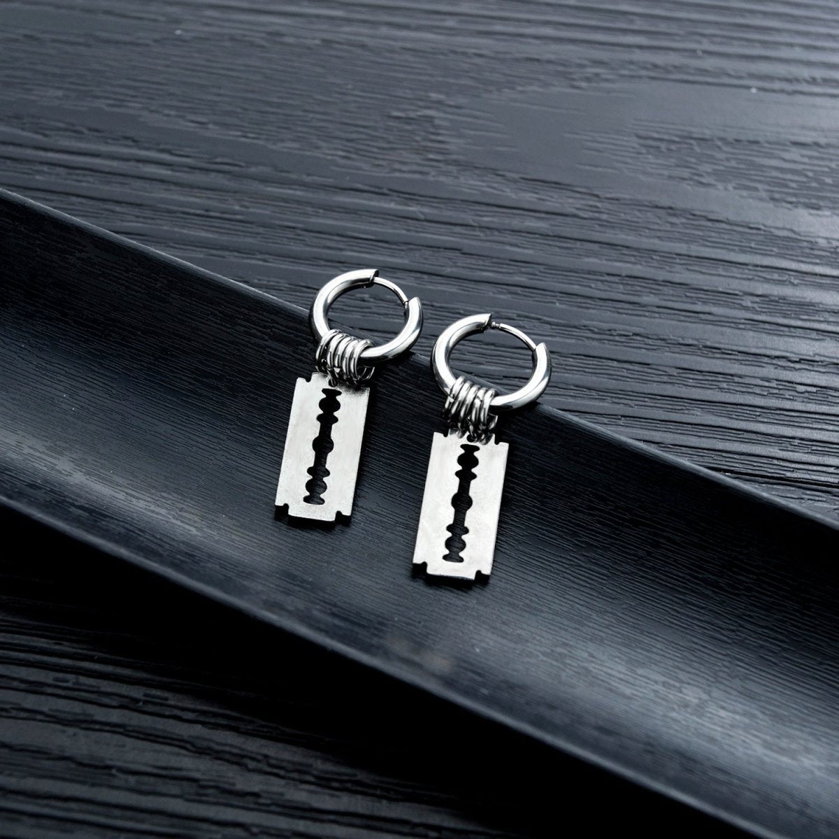 Titanium Earrings Personalized Blade Earrings-Jewearrings