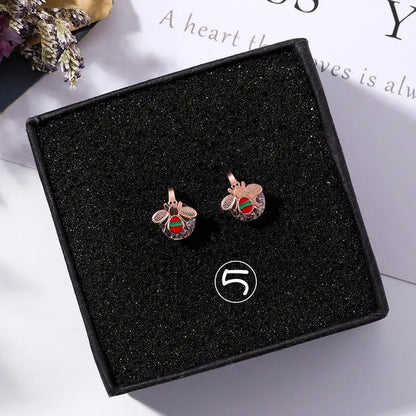 Titanium Earrings Petite Zircon Studs-Jewearrings