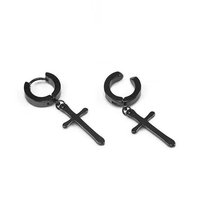 Titanium Earrings Punk Stud Earrings-Jewearrings