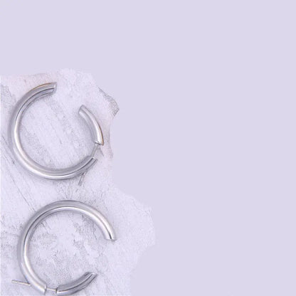 Titanium Earrings: Retro Women's Studs-Jewearrings