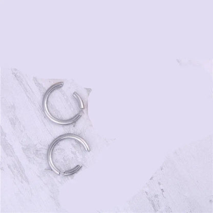 Titanium Earrings: Retro Women's Studs-Jewearrings