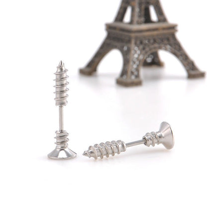 Titanium Earrings-screw earrings-Jewearrings