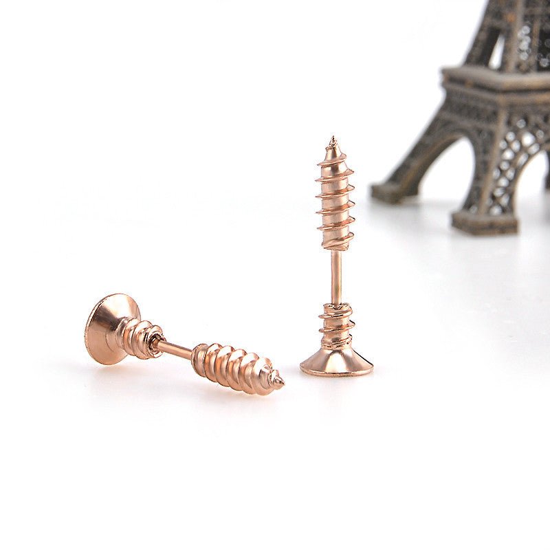 Titanium Earrings-screw earrings-Jewearrings