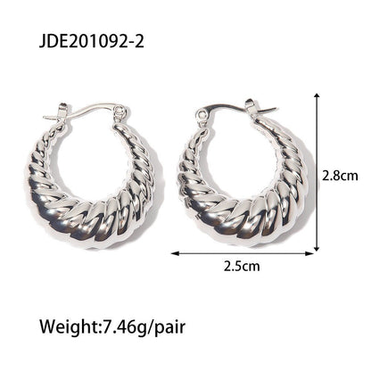 Titanium Earrings Simple Earrings-Jewearrings