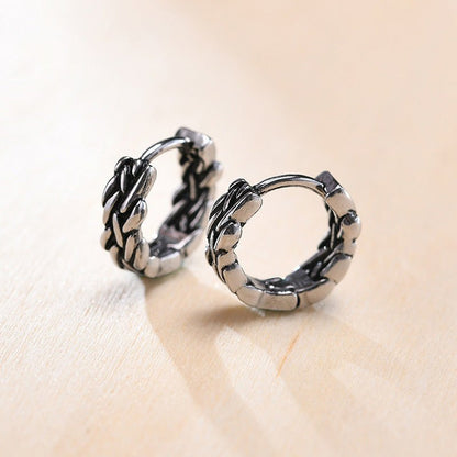 Titanium Earrings Stainless Steel Twist-Jewearrings