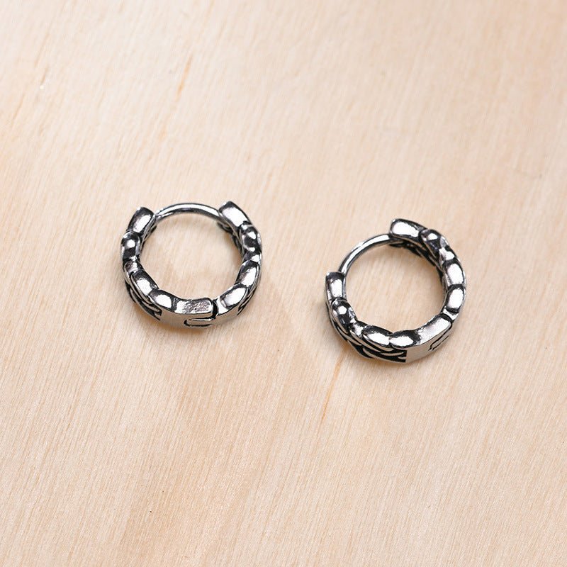 Titanium Earrings Stainless Steel Twist-Jewearrings