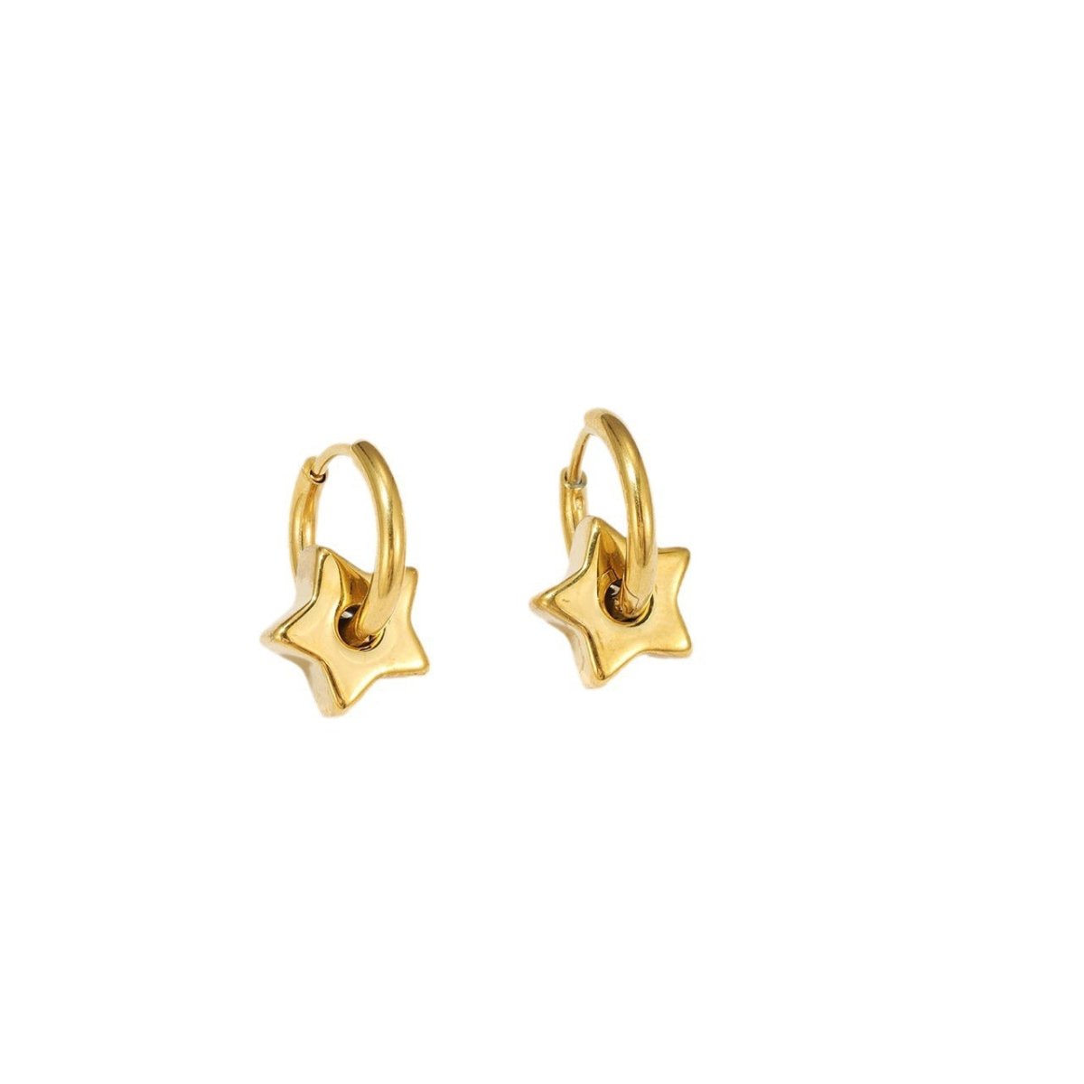 Titanium Earrings - Star Shaped Fashion Earrings-Jewearrings