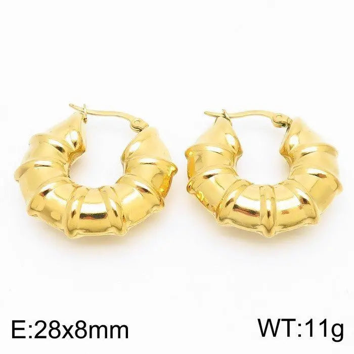 Titanium Earrings U-Shaped Glossy Ear Clip-Jewearrings