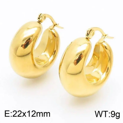 Titanium Earrings U-Shaped Glossy Ear Clip-Jewearrings