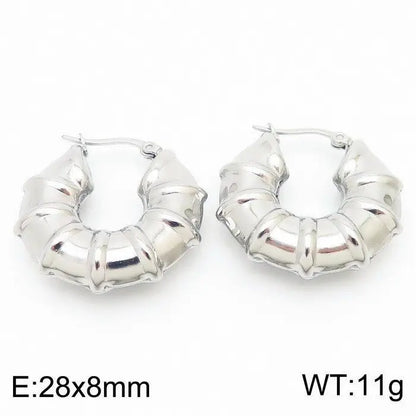 Titanium Earrings U-Shaped Glossy Ear Clip-Jewearrings