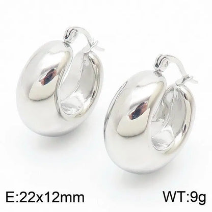 Titanium Earrings U-Shaped Glossy Ear Clip-Jewearrings