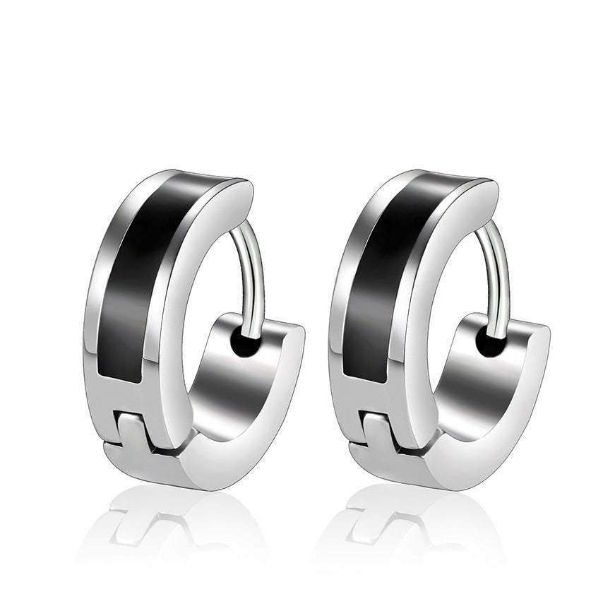 Titanium Earrings Vacuum Plating Stainless Steel-Jewearrings