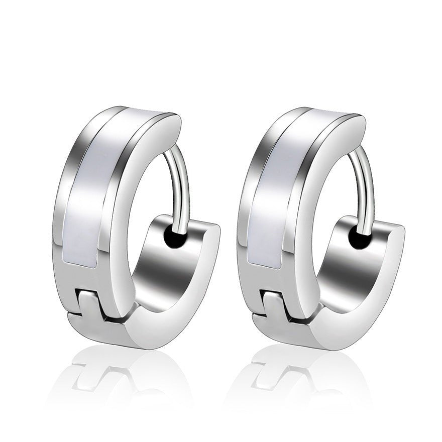 Titanium Earrings Vacuum Plating Stainless Steel-Jewearrings