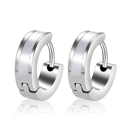 Titanium Earrings Vacuum Plating Stainless Steel-Jewearrings