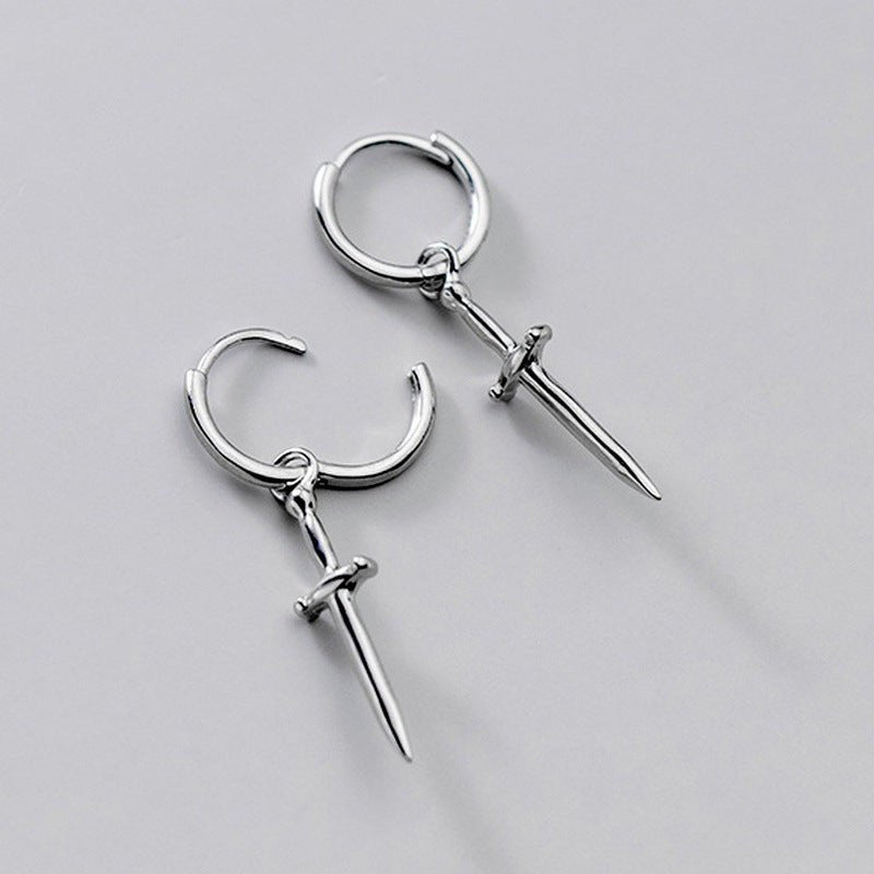 Titanium Earrings Vintage Hip Hop-Jewearrings