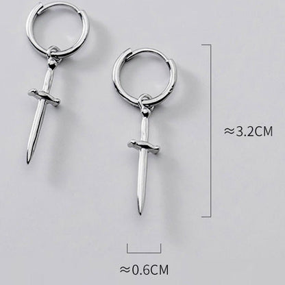 Titanium Earrings Vintage Hip Hop-Jewearrings